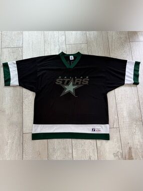 Vintage 90s Dallas Stars Mike Modano #9 Logo 7 NHL Hockey Jersey XL